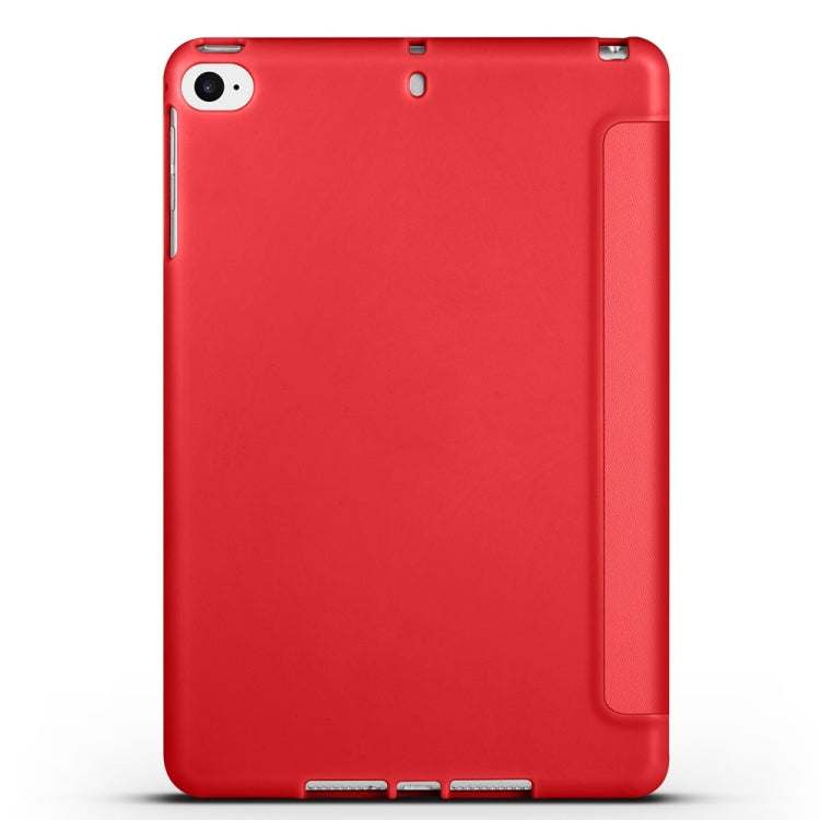 For iPad 9.7 2018 / 2017 / Air 2 / Air 3-folding TPU Horizontal Flip Leather Tablet Case with Holder(Red) - iPad 9.7 (2018) & (2017) Cases by PMC Jewellery | Online Shopping South Africa | PMC Jewellery