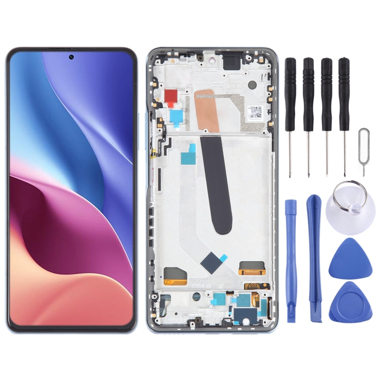 OLED LCD Screen For Xiaomi Redmi K40 Pro Digitizer Full Assembly with Frame(Blue) - free shipping - PMC TechLife - Order now!