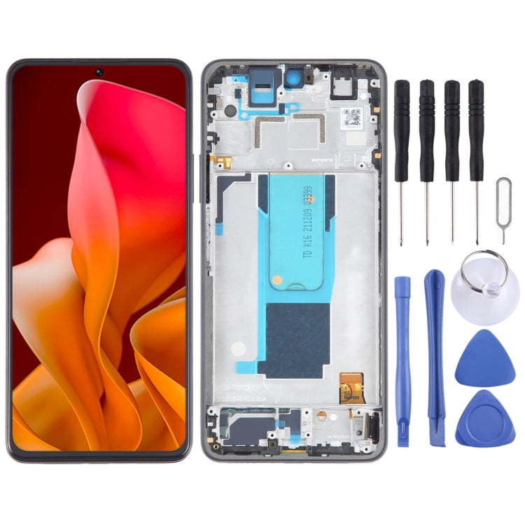 LCD Screen For Xiaomi 11i 5G Digitizer Full Assembly with Frame(Black) - free shipping - PMC TechLife - Order now!