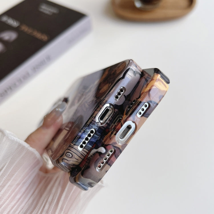 For iPhone 11 Precise Hole Oil Painting Pattern PC Phone Case(Tower) - iPhone 11 Cases by PMC TechLife | Online Shopping South Africa | PMC TechLife