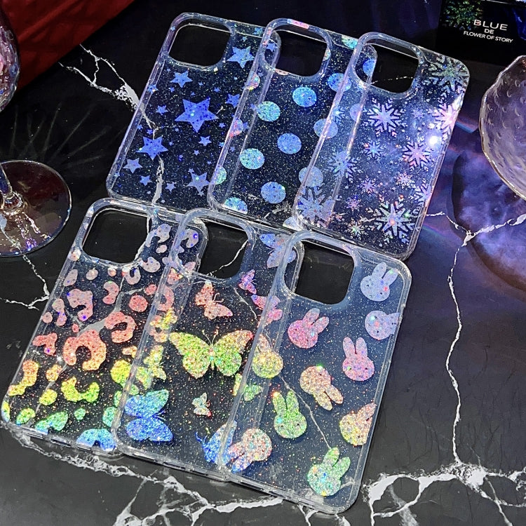 For iPhone 14 Little Star Series Glitter Powder TPU Phone Case(Pentangle) - free shipping - PMC TechLife - Order now!