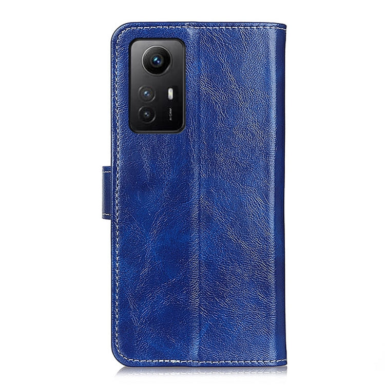 For Xiaomi Redmi Note 12S 4G Retro Crazy Horse Texture Horizontal Flip Leather Phone Case(Blue) - Xiaomi Cases by PMC Jewellery | Online Shopping South Africa | PMC Jewellery