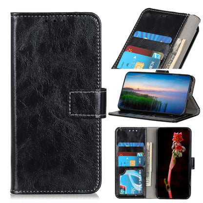 For Xiaomi Redmi Note 12S 4G Retro Crazy Horse Texture Horizontal Flip Leather Phone Case(Black) - Xiaomi Cases by PMC Jewellery | Online Shopping South Africa | PMC Jewellery