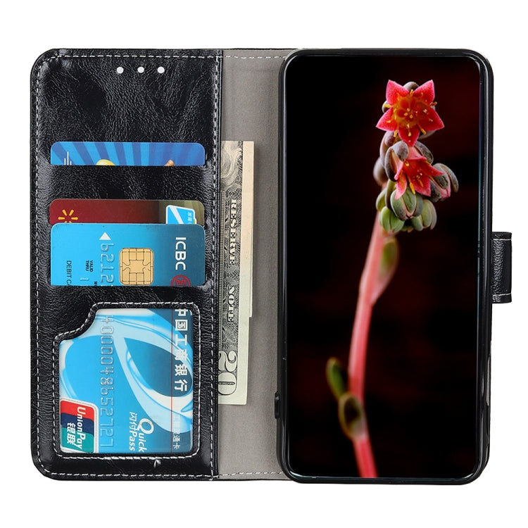 For Xiaomi Redmi 12 4G Retro Crazy Horse Texture Horizontal Flip Leather Phone Case(Black) - free shipping - PMC TechLife - Order now!