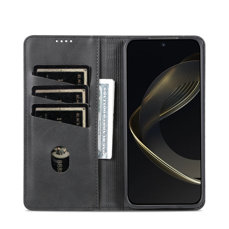 For Huawei Nova 11 Pro AZNS Magnetic Calf Texture Flip Leather Phone Case(Black) - Huawei Cases by AZNS | Online Shopping South Africa | PMC TechLife | Buy Now Pay Later Mobicred