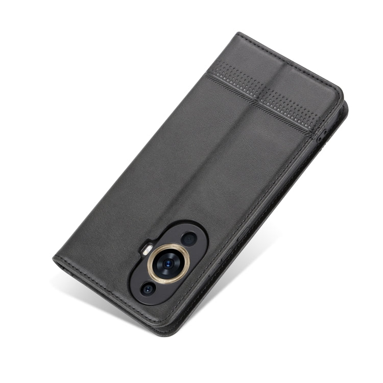 For Huawei Nova 11 Pro AZNS Magnetic Calf Texture Flip Leather Phone Case(Black) - Huawei Cases by AZNS | Online Shopping South Africa | PMC TechLife | Buy Now Pay Later Mobicred