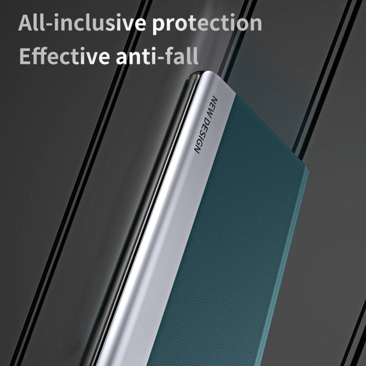 For Xiaomi Poco F5 Pro Side Side Electroplated Magnetic Leather Phone Case(Silver) - Xiaomi Cases by PMC Jewellery | Online Shopping South Africa | PMC Jewellery