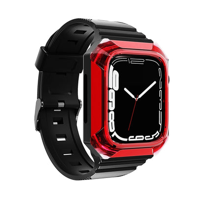 Armor Case Integrated TPU Watch Band For Apple Watch SE 40mm(Red) - Watch Bands by PMC Jewellery | Online Shopping South Africa | PMC Jewellery