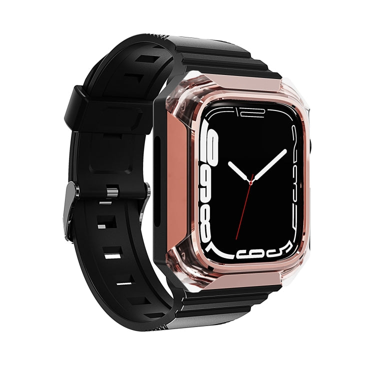 Armor Case Integrated TPU Watch Band For Apple Watch 2 42mm(Rose Gold) - Watch Bands by PMC TechLife | Online Shopping South Africa | PMC TechLife
