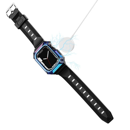 Armor Case Integrated TPU Watch Band For Apple Watch 4 40mm(Black) - Watch Bands by PMC Jewellery | Online Shopping South Africa | PMC Jewellery