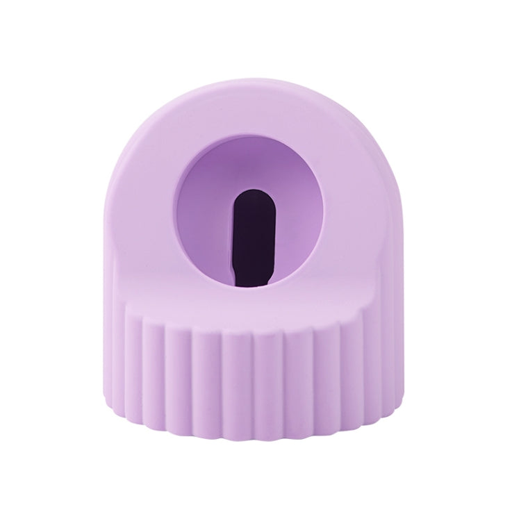 For Apple Watch Wave Pattern Silicone Watch Charging Stand(Lavender) - Charger / Holder by PMC TechLife | Online Shopping South Africa | PMC TechLife