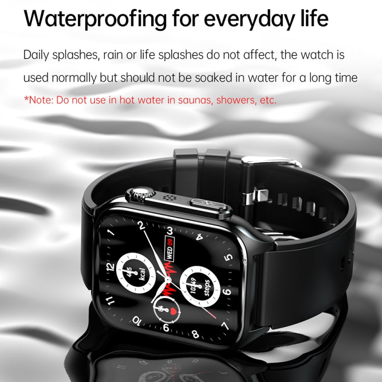 TK12 1.96 inch IP67 Waterproof Silicone Band Smart Watch Supports ECG / Remote Families Care / Bluetooth Call / Body Temperature Monitoring(Blue) - Smart Watches by PMC Jewellery | Online Shopping South Africa | PMC Jewellery