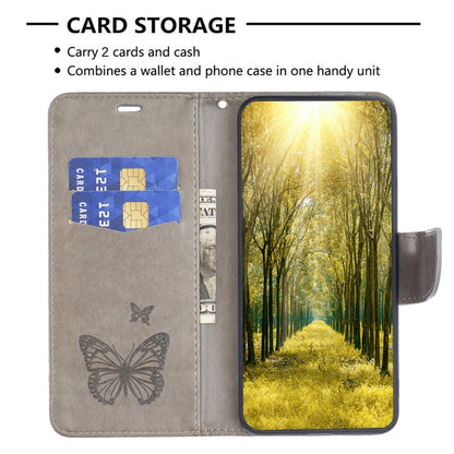 For Xiaomi Civi 3 5G Two Butterflies Embossing Leather Phone Case(Grey) - Xiaomi Cases by PMC Jewellery | Online Shopping South Africa | PMC Jewellery