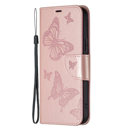 For Xiaomi Civi 3 5G Two Butterflies Embossing Leather Phone Case(Rose Gold) - Xiaomi Cases by PMC Jewellery | Online Shopping South Africa | PMC Jewellery