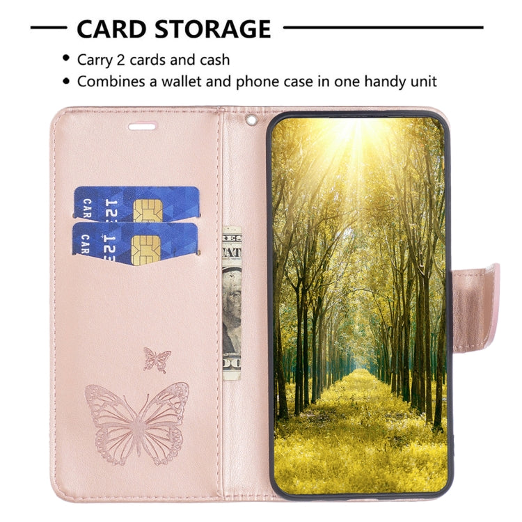 For Xiaomi Civi 3 5G Two Butterflies Embossing Leather Phone Case(Rose Gold) - Xiaomi Cases by PMC Jewellery | Online Shopping South Africa | PMC Jewellery