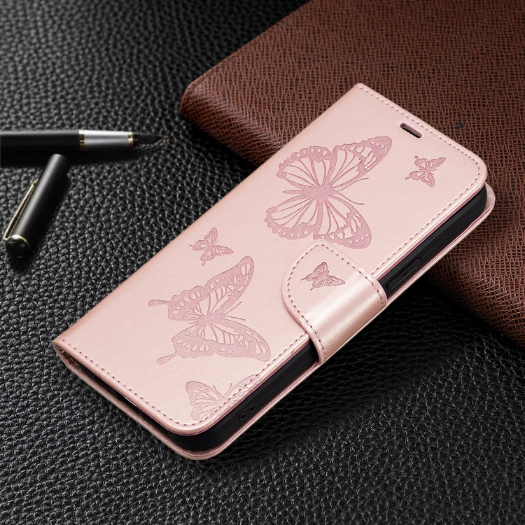 For Xiaomi Civi 3 5G Two Butterflies Embossing Leather Phone Case(Rose Gold) - Xiaomi Cases by PMC Jewellery | Online Shopping South Africa | PMC Jewellery