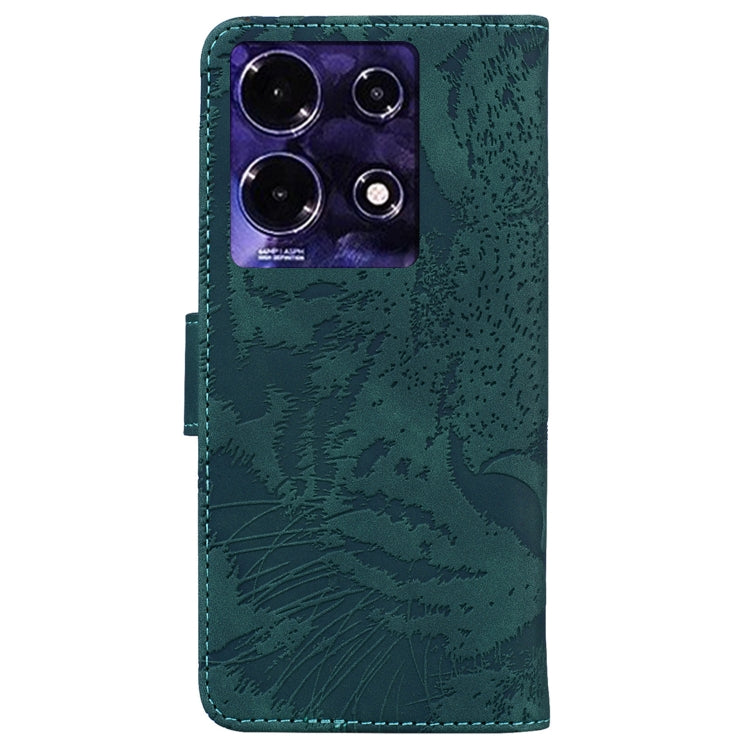 For Infinix Note 30 Tiger Embossing Pattern Flip Leather Phone Case(Green) - Infinix Cases by PMC Jewellery | Online Shopping South Africa | PMC Jewellery