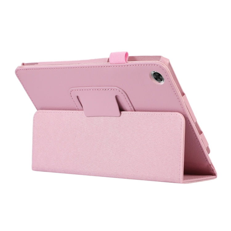 For Lenovo Tab M8 4th Gen Litchi Texture Leather Tablet Case(Pink) - For Lenovo by PMC Jewellery | Online Shopping South Africa | PMC Jewellery