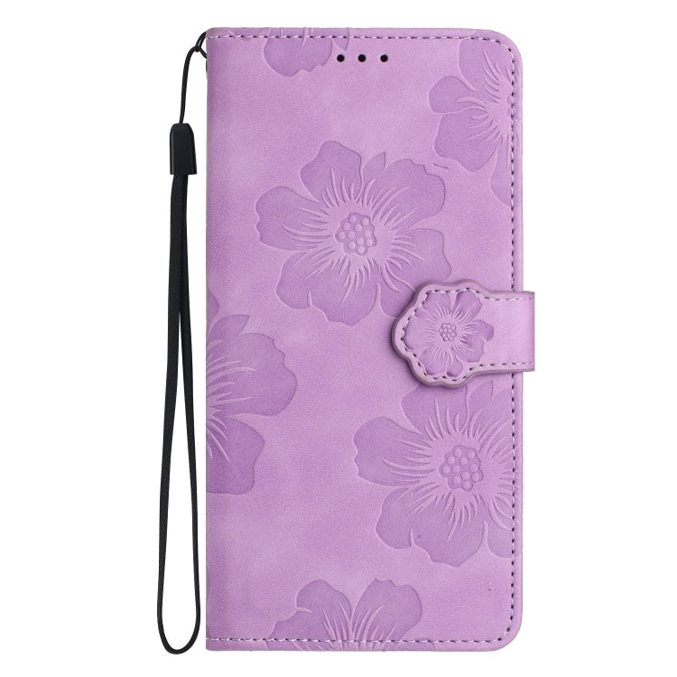 For Xiaomi Redmi 9A Flower Embossing Pattern Leather Phone Case(Purple) - free shipping - PMC TechLife - Order now!