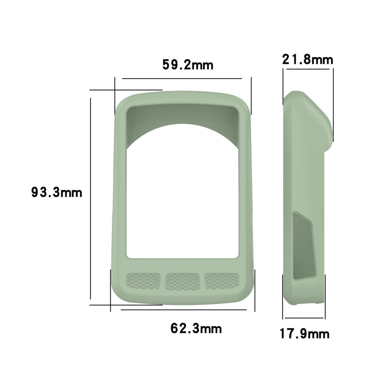 For Wahoo Elemnt Roam WFCC4 Stopwatch Silicone Protective Case(Green) - Watch Case by PMC Jewellery | Online Shopping South Africa | PMC Jewellery