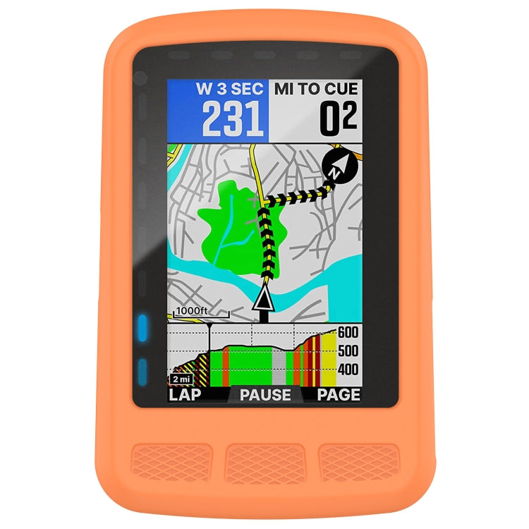 For Wahoo Elemnt Roam WFCC4 Stopwatch Silicone Protective Case(Orange) - Watch Case by PMC TechLife | Online Shopping South Africa | PMC TechLife
