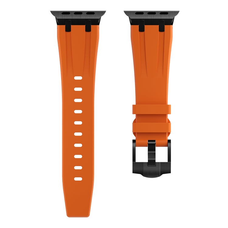 AP Silicone Watch Band For Apple Watch SE 40mm(Black Orange) - Watch Bands by PMC TechLife | Online Shopping South Africa | PMC TechLife