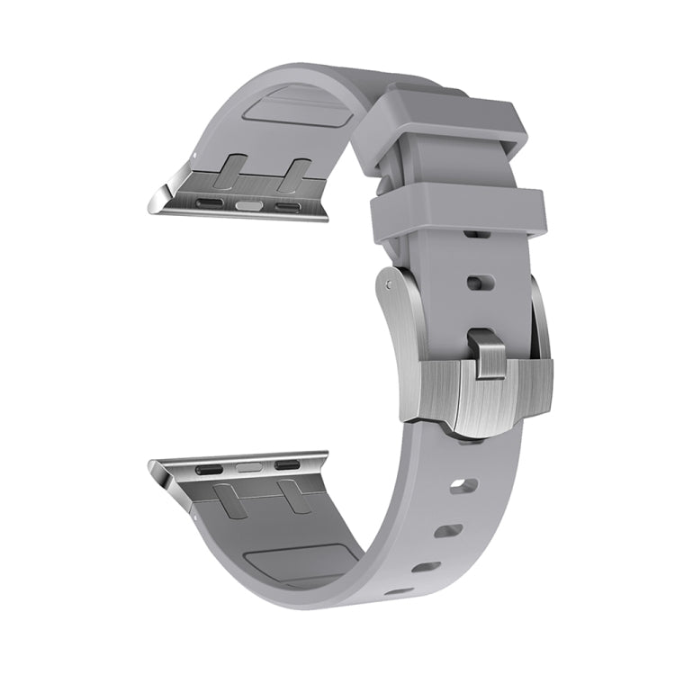 AP Silicone Watch Band For Apple Watch 5 40mm(Silver Grey) - Watch Bands by PMC TechLife | Online Shopping South Africa | PMC TechLife