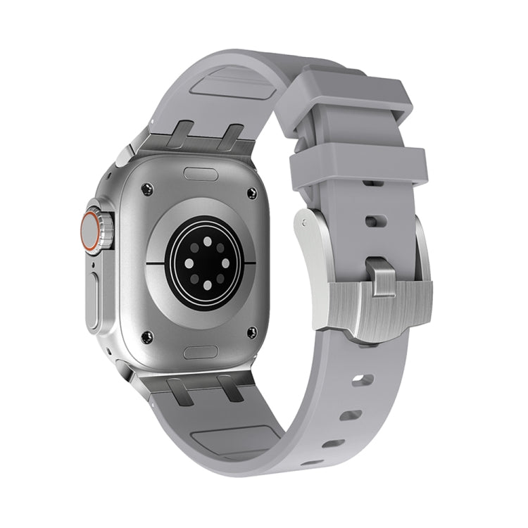 AP Silicone Watch Band For Apple Watch 4 44mm(Silver Grey) - Watch Bands by PMC TechLife | Online Shopping South Africa | PMC TechLife