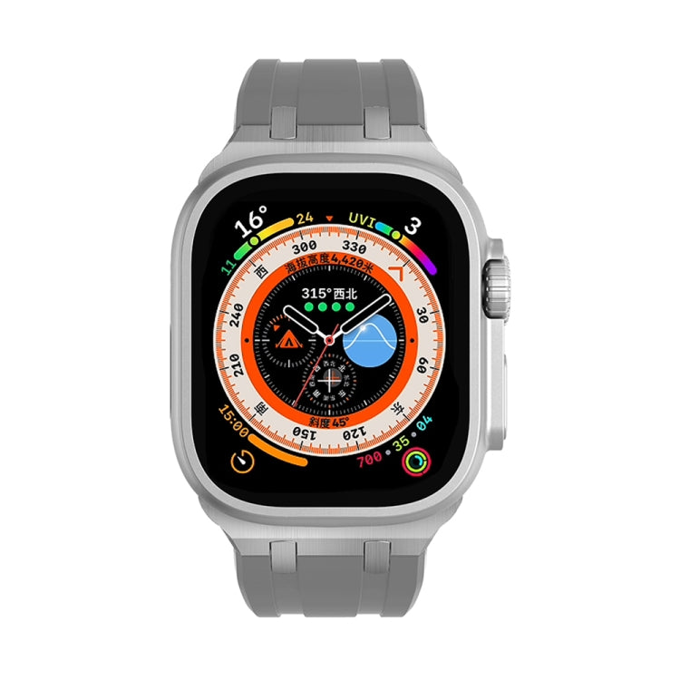 AP Silicone Watch Band For Apple Watch 4 44mm(Silver Grey) - Watch Bands by PMC TechLife | Online Shopping South Africa | PMC TechLife