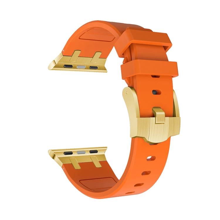 AP Silicone Watch Band For Apple Watch 2 38mm(Gold Orange) - Watch Bands by PMC TechLife | Online Shopping South Africa | PMC TechLife