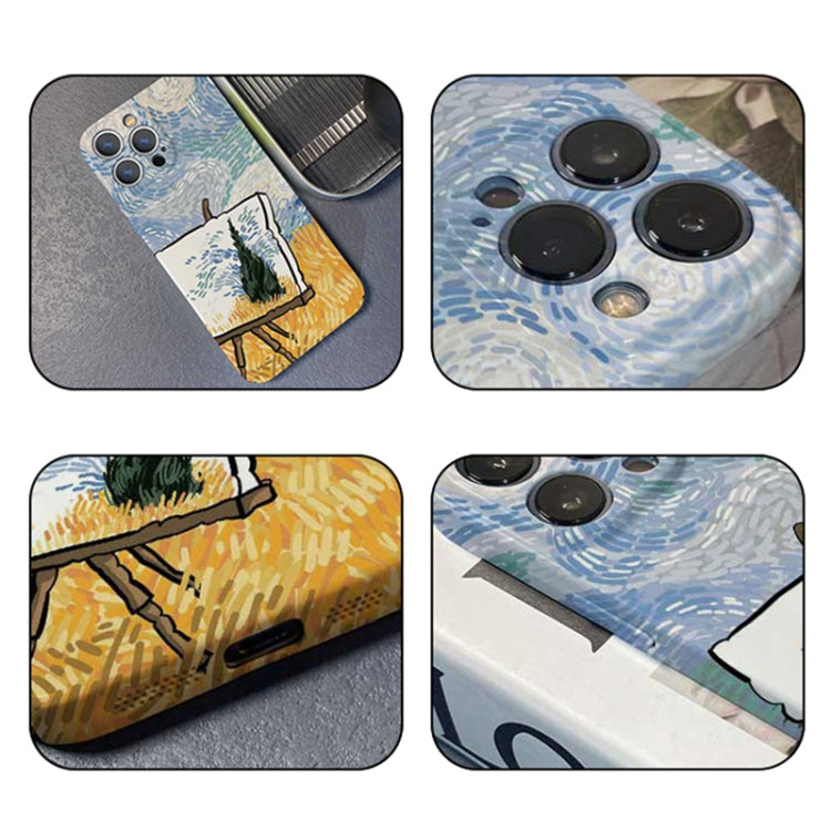 For iPhone 11 Precise Hole Oil Painting Pattern PC Phone Case(Landscape Painting) - iPhone 11 Cases by PMC Jewellery | Online Shopping South Africa | PMC Jewellery