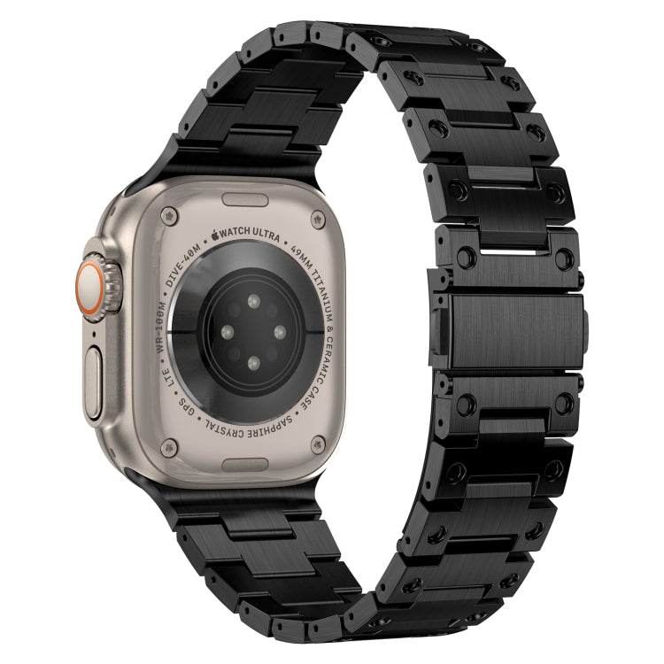 Double Rows Metal Watch Band For Apple Watch 4 40mm(Black) - Watch Bands by PMC TechLife | Online Shopping South Africa | PMC TechLife