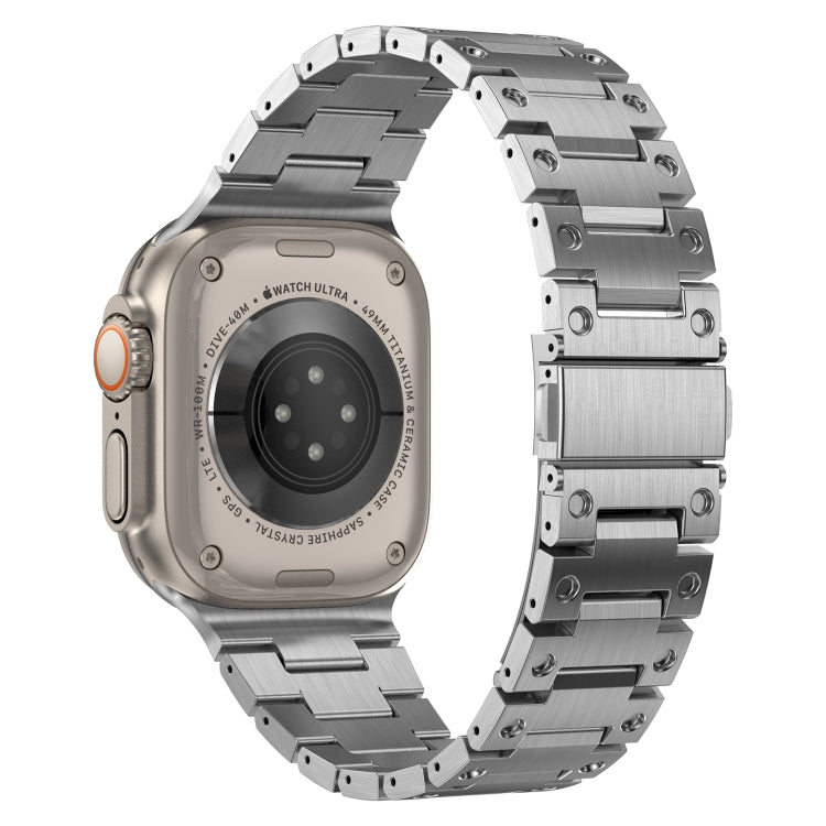 Double Rows Metal Watch Band For Apple Watch 3 42mm(Silver) - Watch Bands by PMC TechLife | Online Shopping South Africa | PMC TechLife