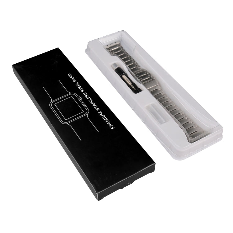 Double Rows Metal Watch Band For Apple Watch 9 45mm(Silver) - free shipping - PMC TechLife - Order now!