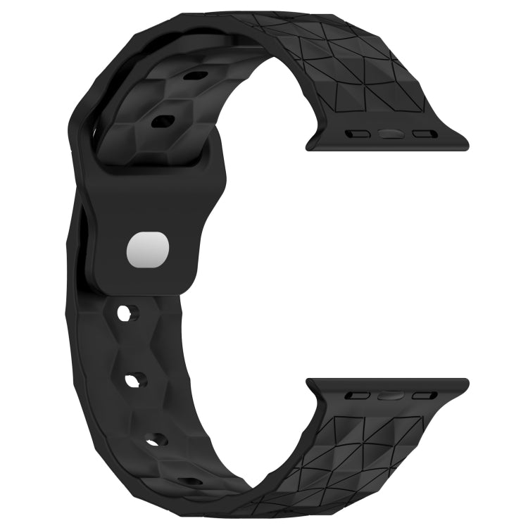 Football Texture Silicone Watch Band For Apple Watch 2 38mm(Black) - Watch Bands by PMC TechLife | Online Shopping South Africa | PMC TechLife