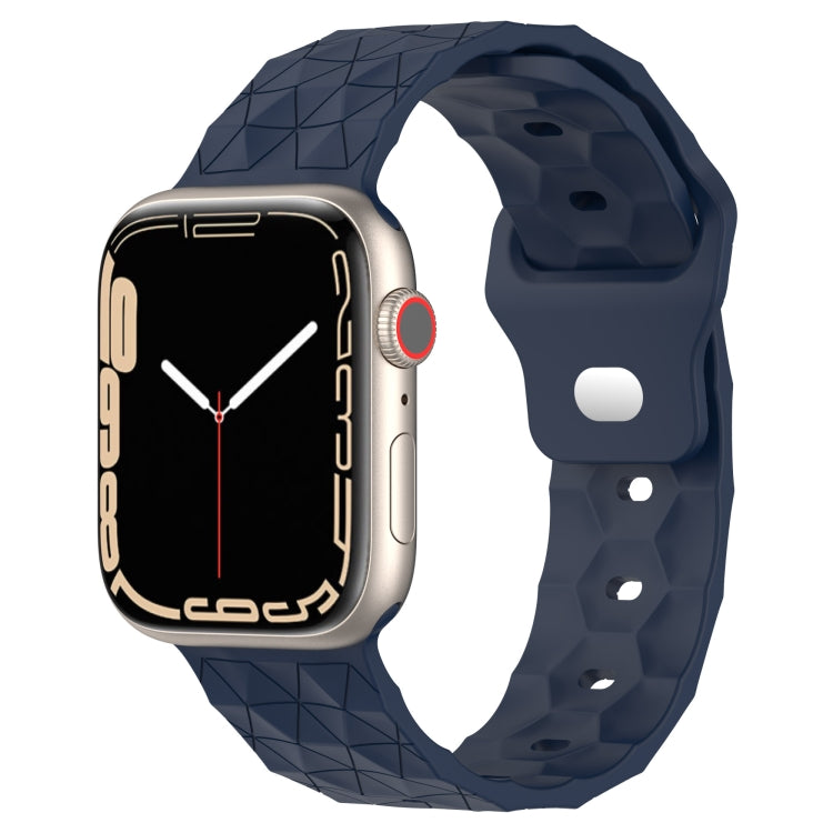 Football Texture Silicone Watch Band For Apple Watch 2 38mm(Midnight Blue) - Watch Bands by PMC TechLife | Online Shopping South Africa | PMC TechLife