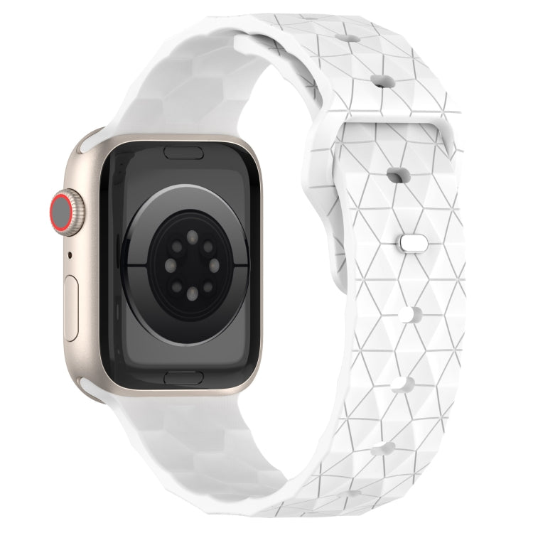 Football Texture Silicone Watch Band For Apple Watch 2 42mm(White) - Watch Bands by PMC TechLife | Online Shopping South Africa | PMC TechLife