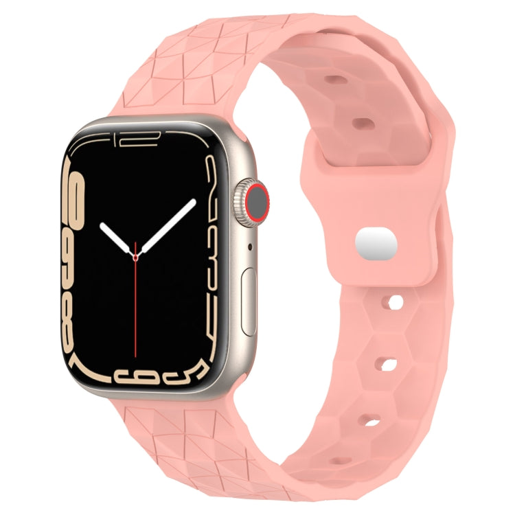 Football Texture Silicone Watch Band For Apple Watch 2 42mm(Pink) - Watch Bands by PMC TechLife | Online Shopping South Africa | PMC TechLife