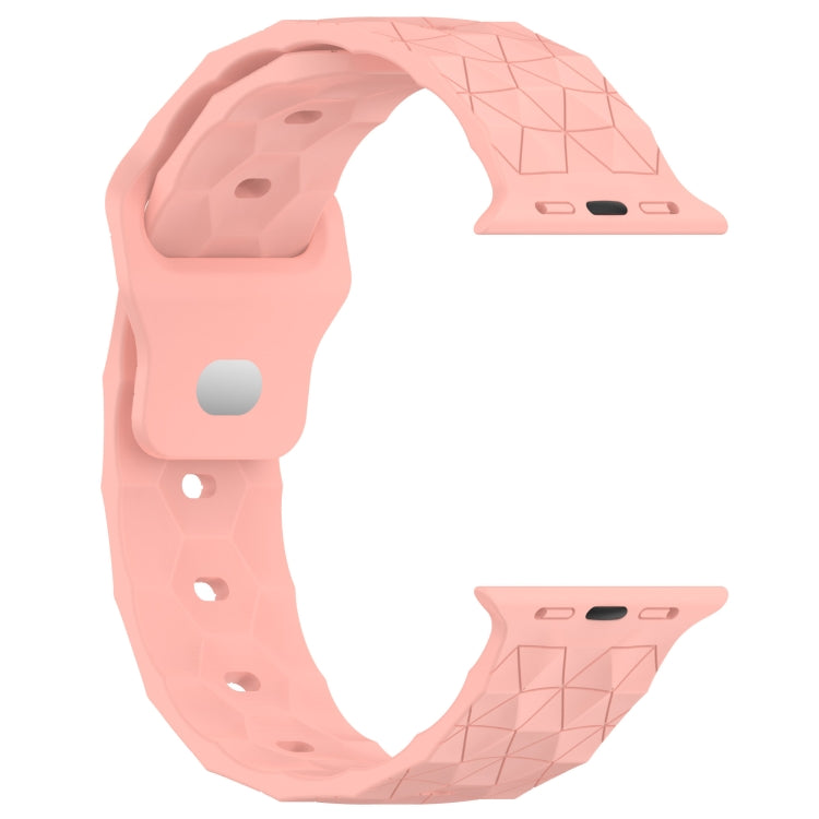 Football Texture Silicone Watch Band For Apple Watch 2 42mm(Pink) - Watch Bands by PMC TechLife | Online Shopping South Africa | PMC TechLife