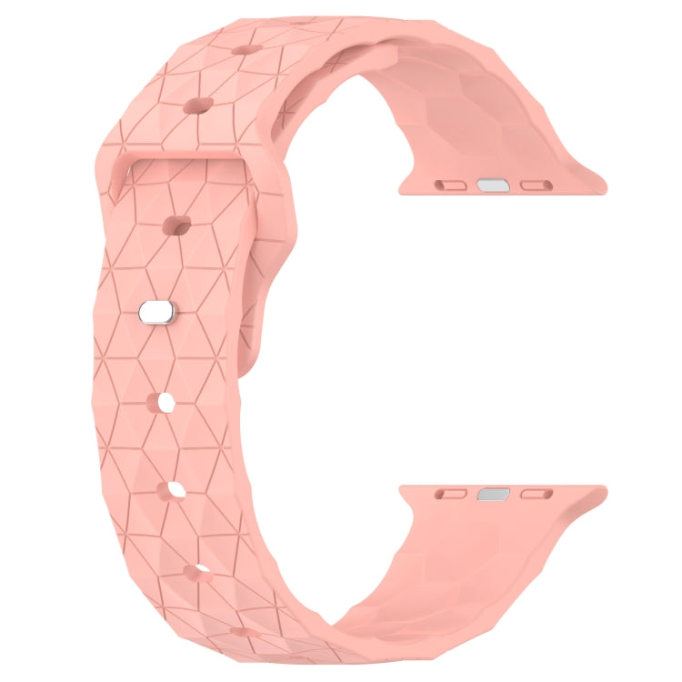 Football Texture Silicone Watch Band For Apple Watch 2 42mm(Pink) - Watch Bands by PMC TechLife | Online Shopping South Africa | PMC TechLife