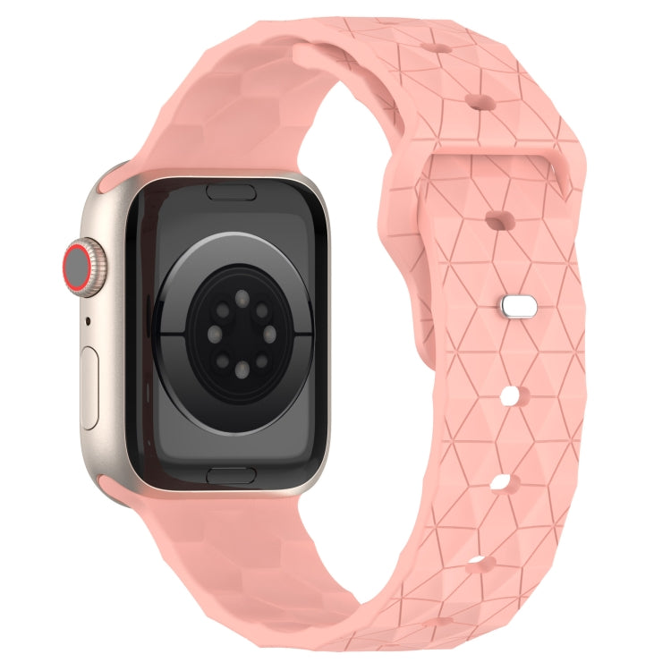 Football Texture Silicone Watch Band For Apple Watch 2 42mm(Pink) - Watch Bands by PMC TechLife | Online Shopping South Africa | PMC TechLife
