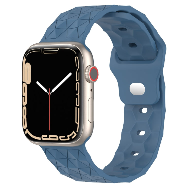 Football Texture Silicone Watch Band For Apple Watch 2 42mm(Blue) - Watch Bands by PMC TechLife | Online Shopping South Africa | PMC TechLife