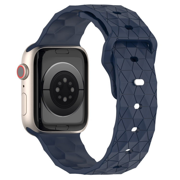 Football Texture Silicone Watch Band For Apple Watch 42mm(Midnight Blue) - Watch Bands by PMC TechLife | Online Shopping South Africa | PMC TechLife