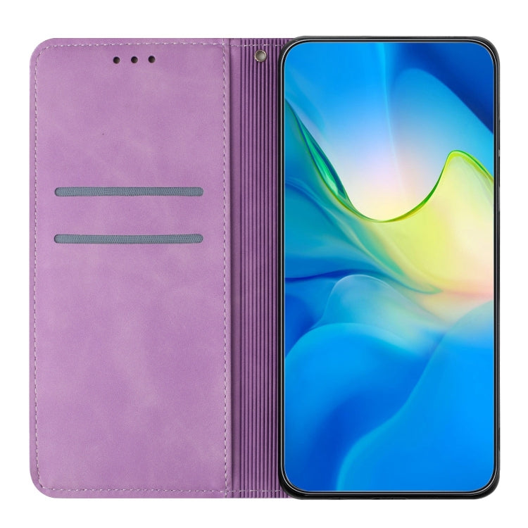 For Samsung Galaxy S22+ 5G Ethnic Embossed Adsorption Leather Phone Case(Purple) - free shipping - PMC TechLife - Order now!