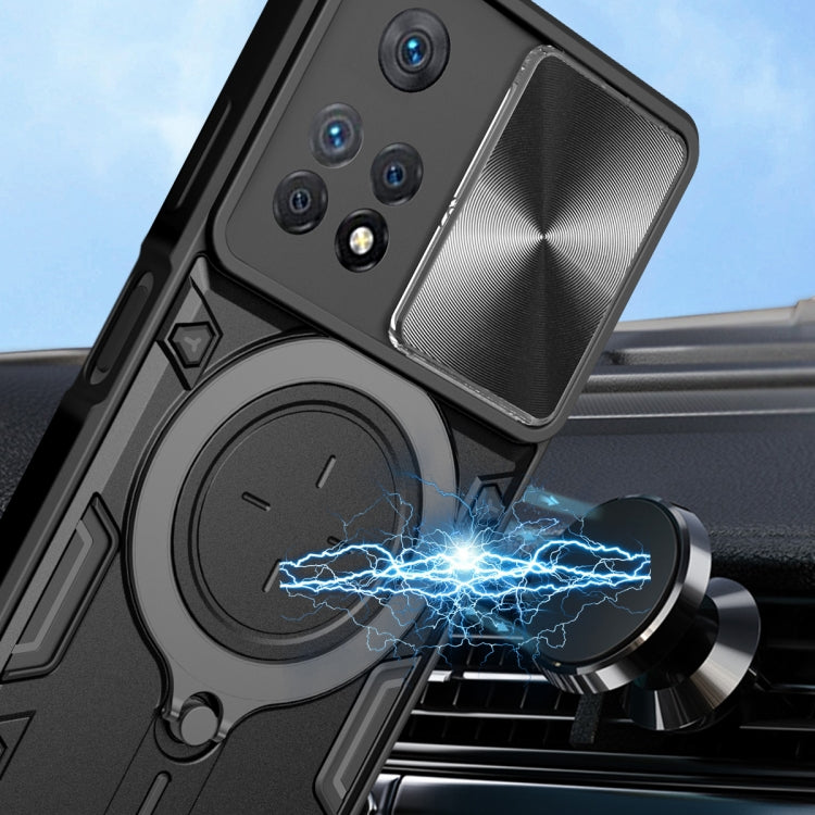 For Xiaomi Redmi Note 11 Pro CD Texture Sliding Camshield Magnetic Holder Phone Case(Pink) - free shipping - PMC TechLife - Order now!