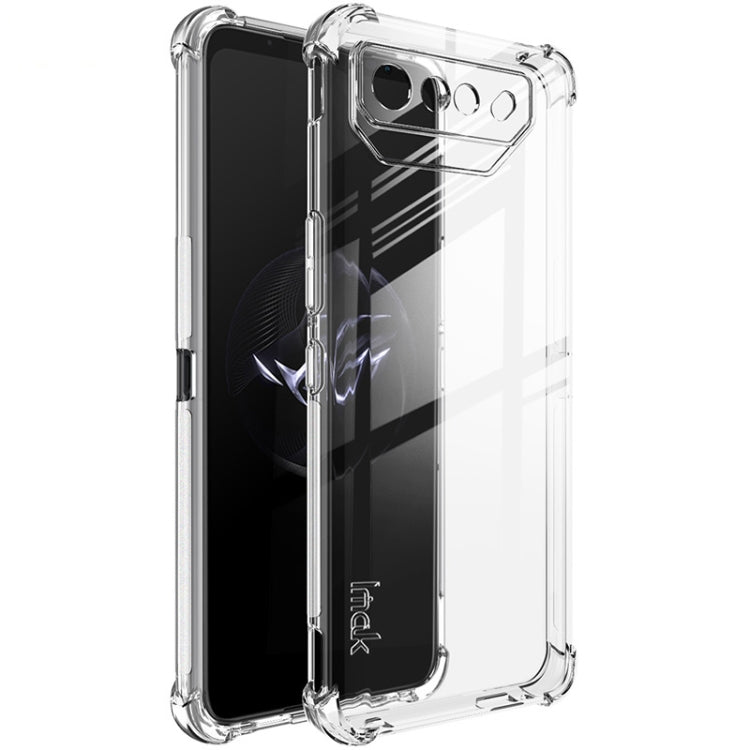 For Asus ROG Phone 7 Ultimate imak Shockproof Airbag TPU Phone Case(Transparent) - ASUS Cases by imak | Online Shopping South Africa | PMC Jewellery