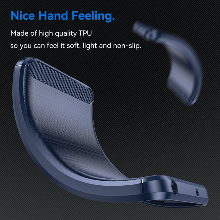 For Huawei Enjoy 60 Pro Brushed Texture Carbon Fiber TPU Phone Case(Blue) - free shipping - PMC TechLife - Order now!