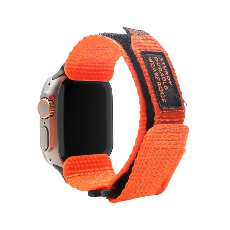 Nylon Two Section Watch Band For Apple Watch SE 2022 40mm(Orange) - Watch Bands by PMC Jewellery | Online Shopping South Africa | PMC Jewellery