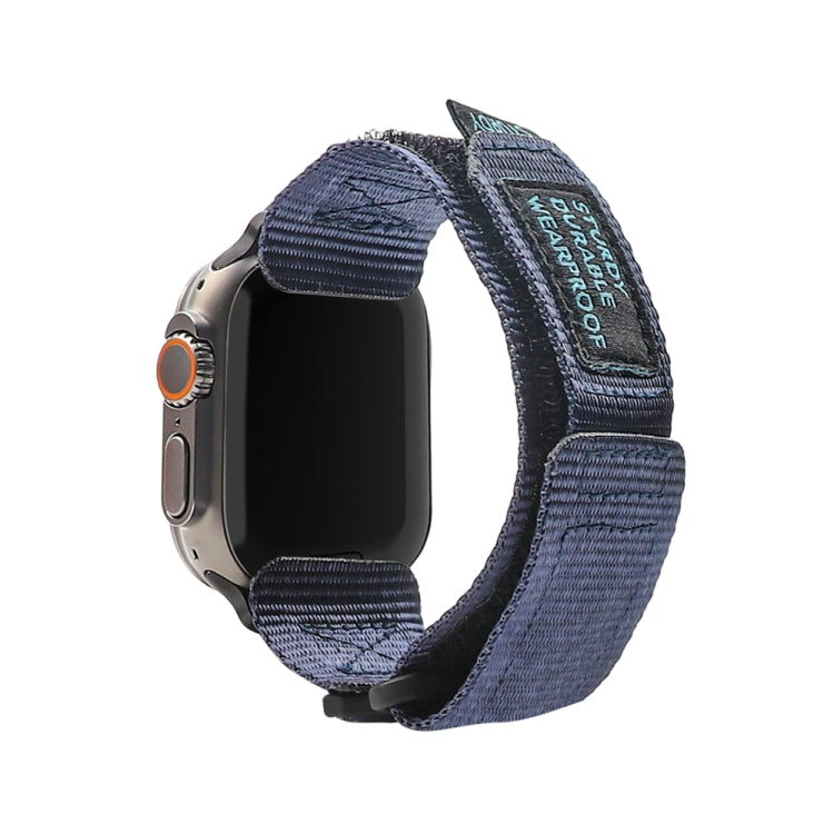 Nylon Two Section Watch Band For Apple Watch SE 2022 40mm(Blue) - Watch Bands by PMC TechLife | Online Shopping South Africa | PMC TechLife