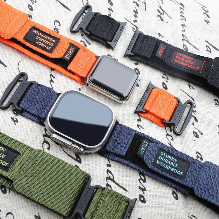 Nylon Two Section Watch Band For Apple Watch 3 42mm(Orange) - Watch Bands by PMC TechLife | Online Shopping South Africa | PMC TechLife
